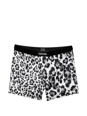 TOM FORD トム・フォード ゼブラプリント シルクボクサーパンツ