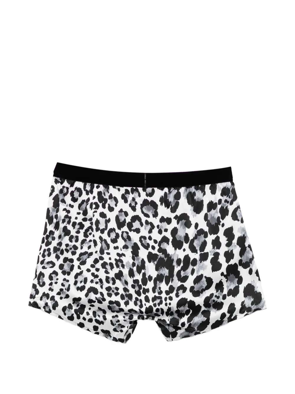 TOM FORD Boxershorts met luipaardprint van zijdemix Zwart