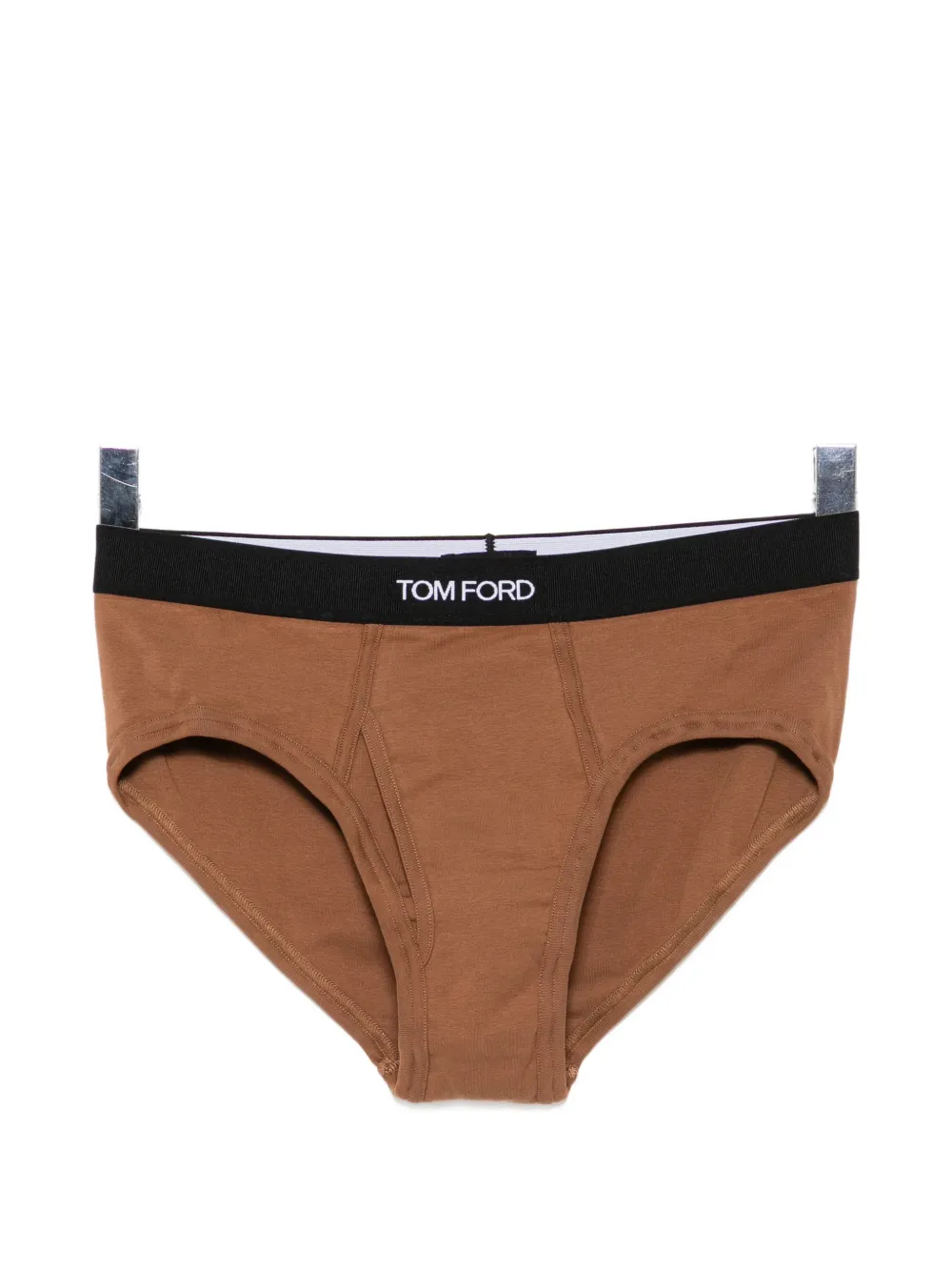 TOM FORD logo-waistband briefs - Marrone