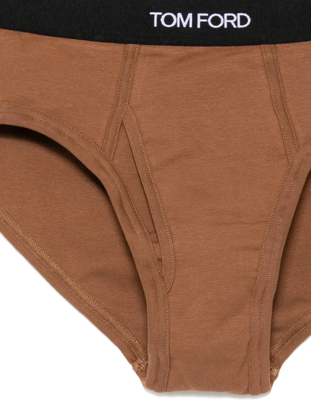 TOM FORD Slip met logoband Bruin