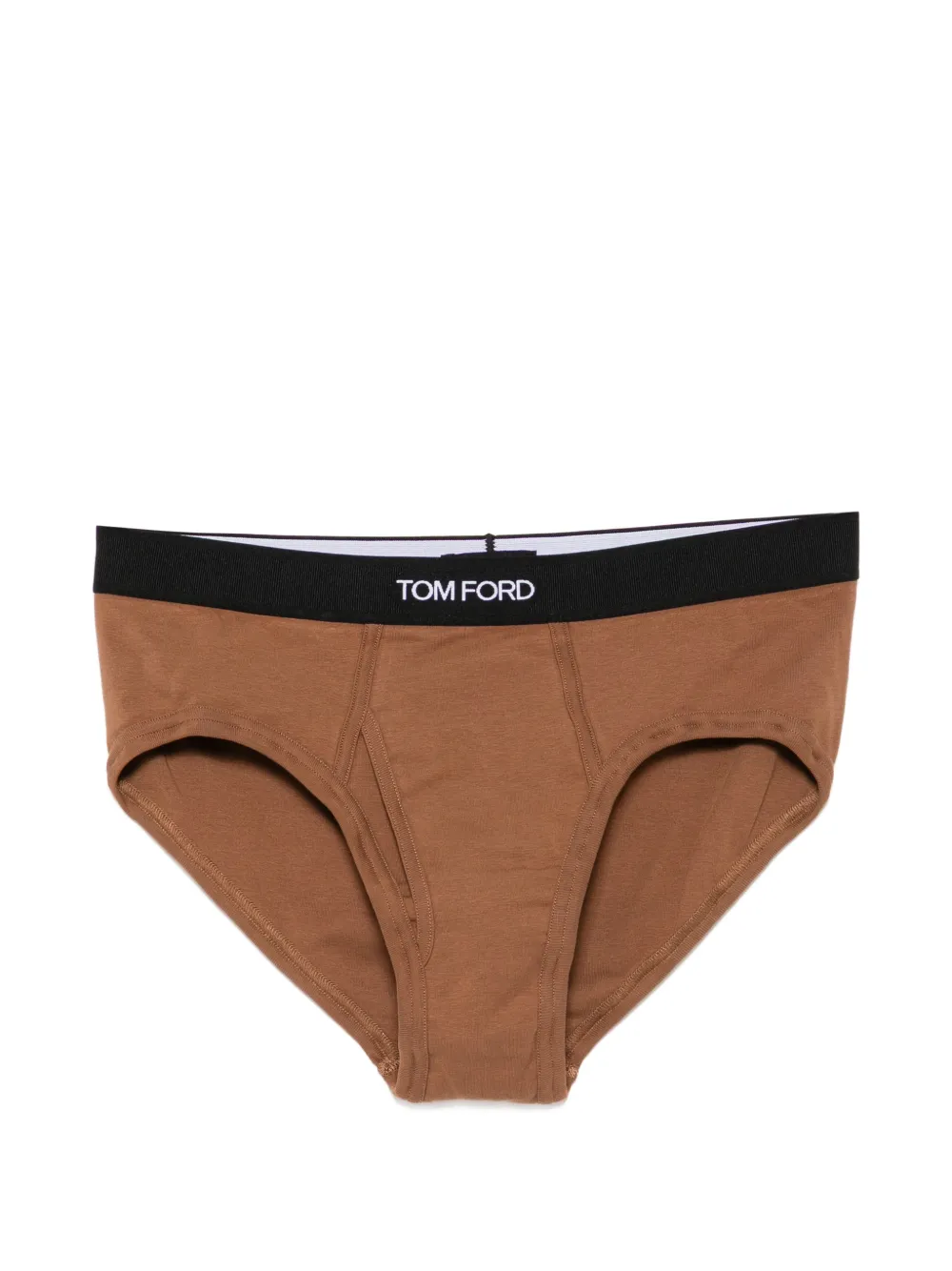 TOM FORD logo-waistband briefs - Marrone