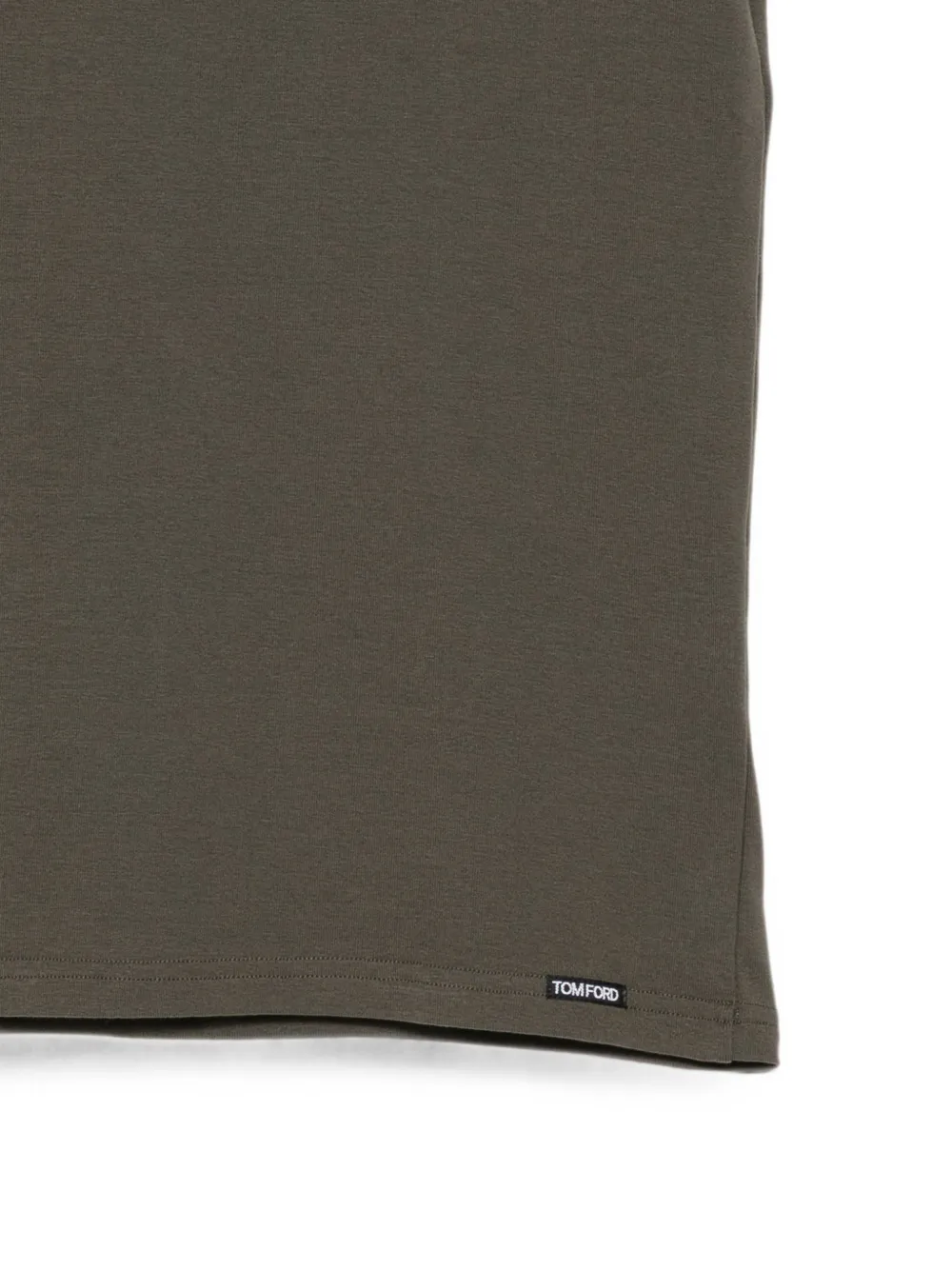 TOM FORD T-shirt met logopatch Groen