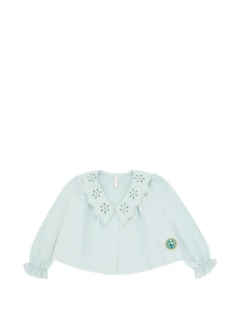 ZIMMERMANN Kids blusa con bordado inglés