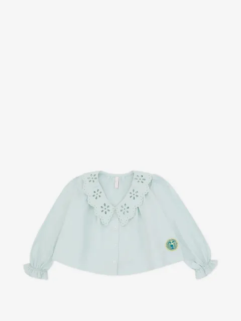 ZIMMERMANN Kids blusa con bordado inglés