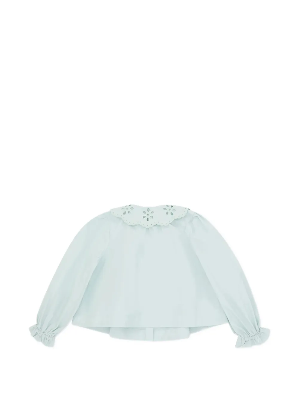 ZIMMERMANN Kids Broderie anglaise shirt Blauw