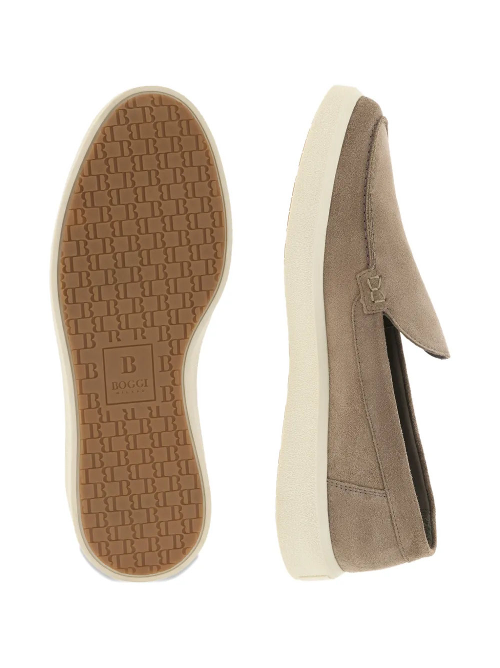 Boggi Milano Stratus suede loafers Bruin