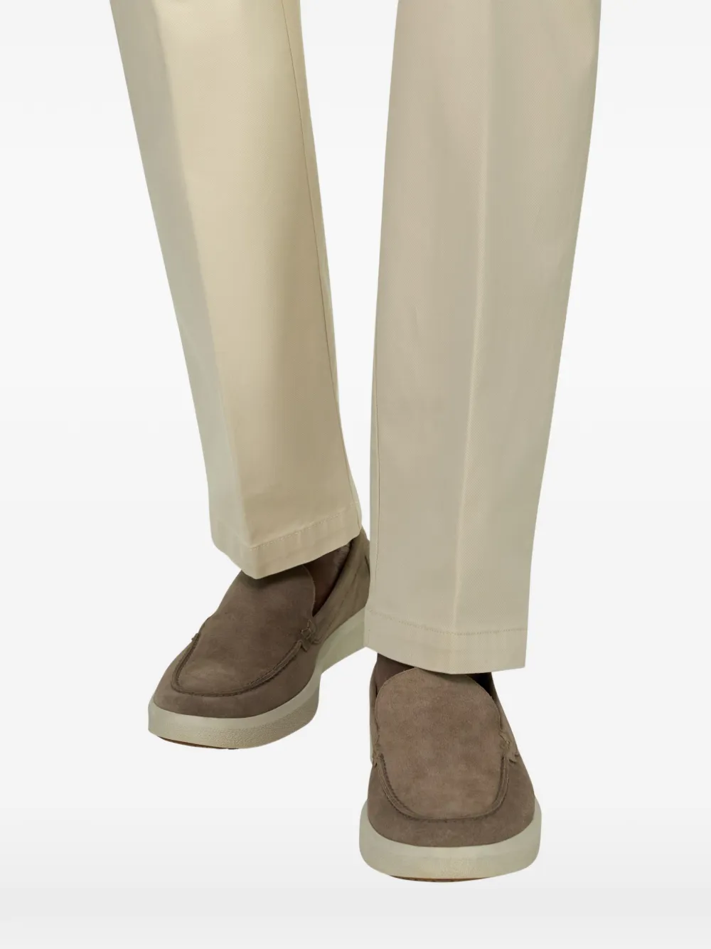 Boggi Milano Stratus suede loafers Bruin