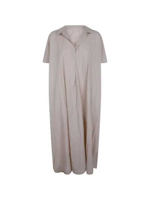 Daniela Gregis crinkled-finish short-sleeve dress