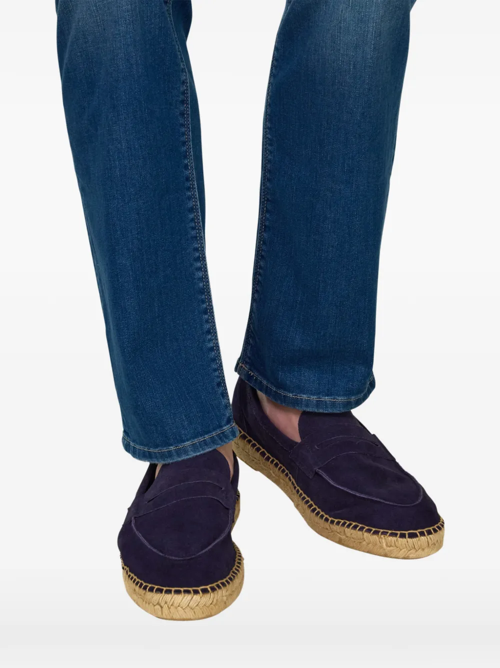 Boggi Milano Tellin suède loafers Blauw