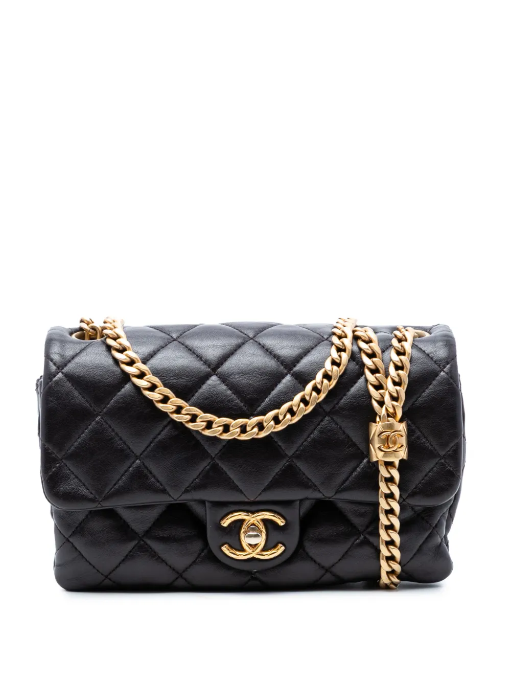 CHANEL Pre-Owned 2021-2026 Small Quilted Lambskin Pillow Crush Flap crossbody bag - Viola