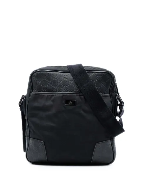 Gucci Pre-Owned 2016-2025 Guccissima Trimmed Nylon crossbody bag