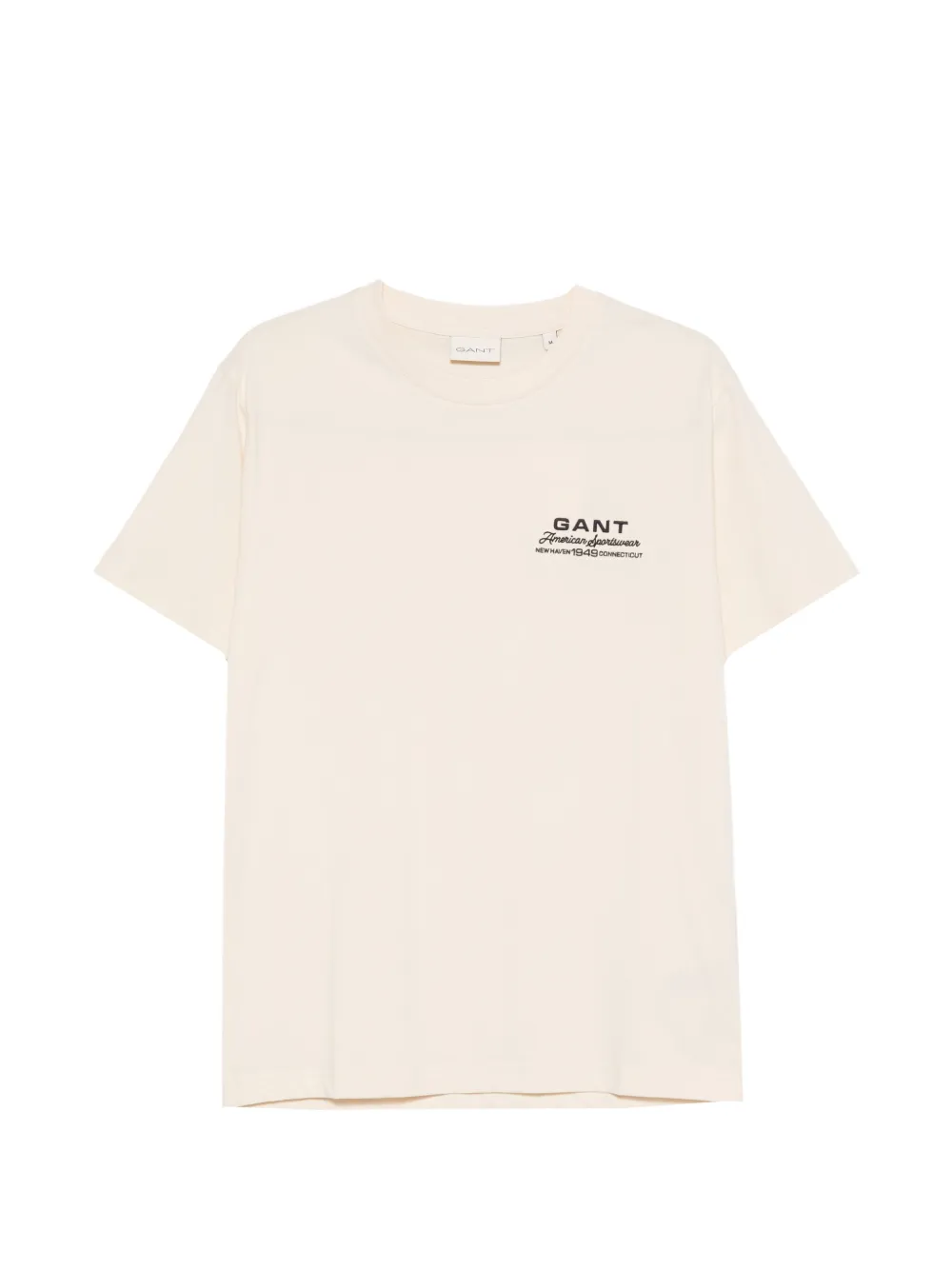 Gant logo-print short-sleeve T-shirt - Toni neutri