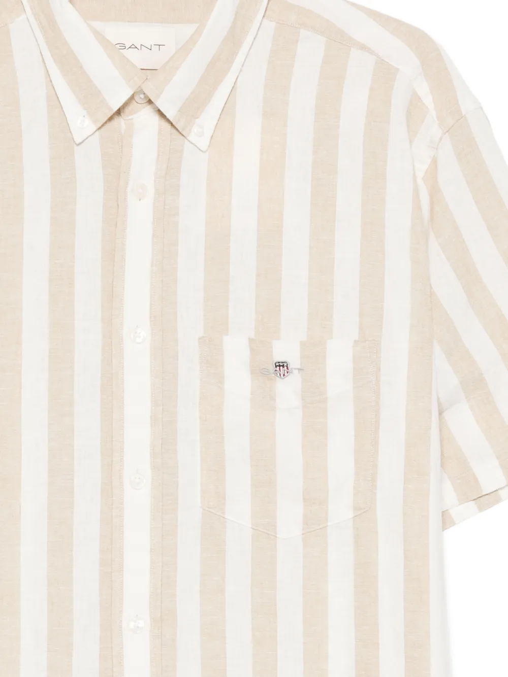 Gant Gestreepte overhemd Beige