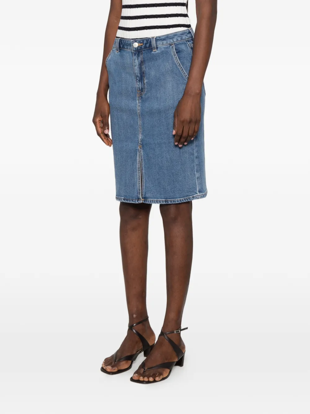 Gant Denim midi-rok Blauw