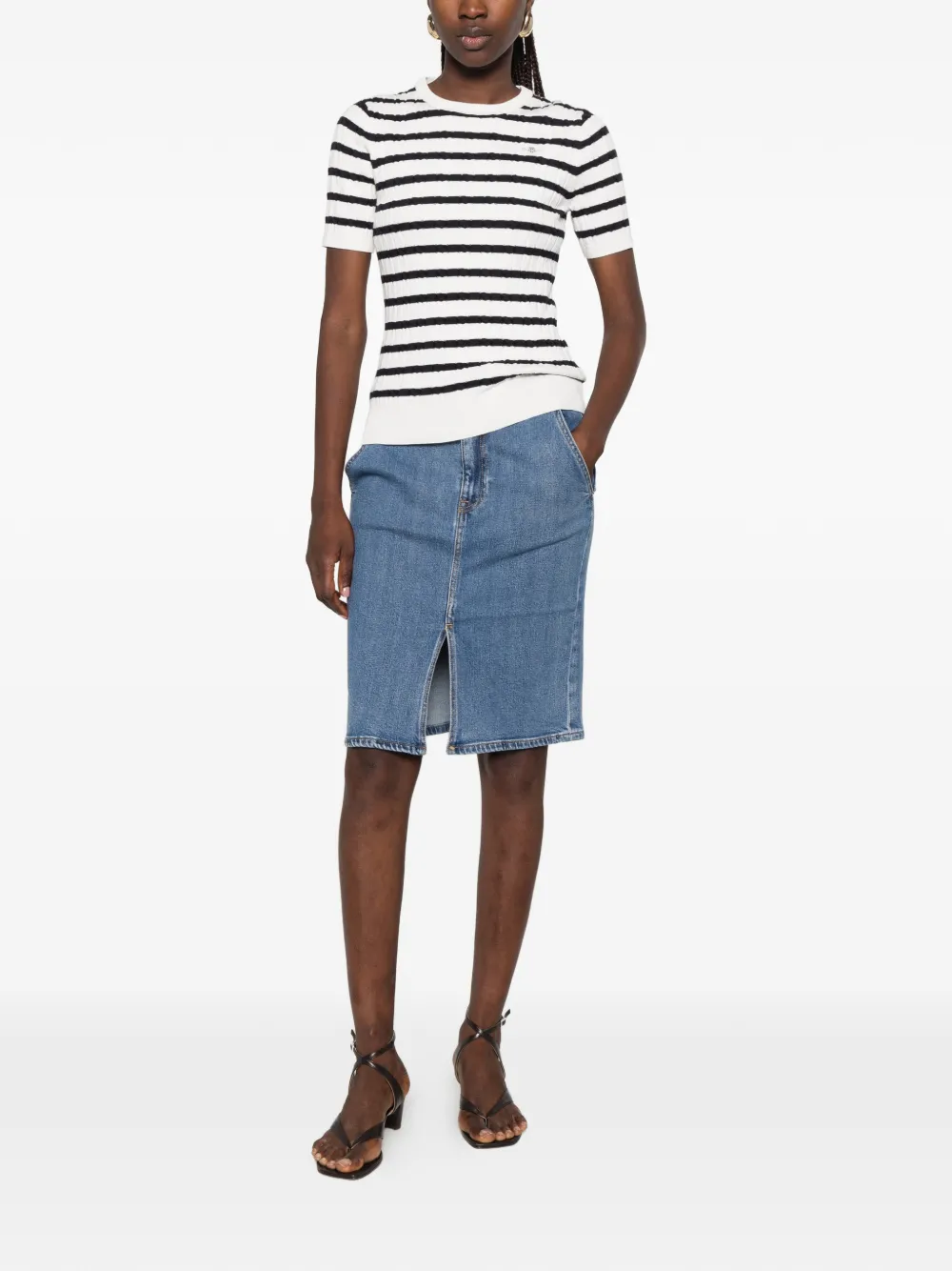 Gant Denim midi-rok Blauw