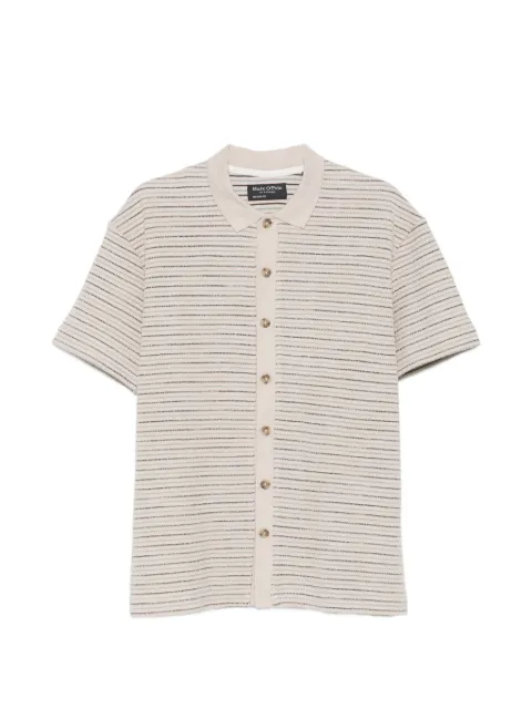 Marc O'Polo striped button-through shirt
