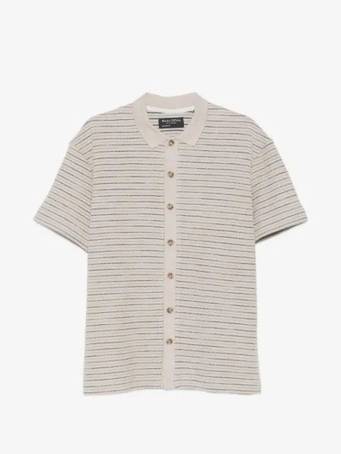 Marc O'Polo camisa con botones y motivo de rayas