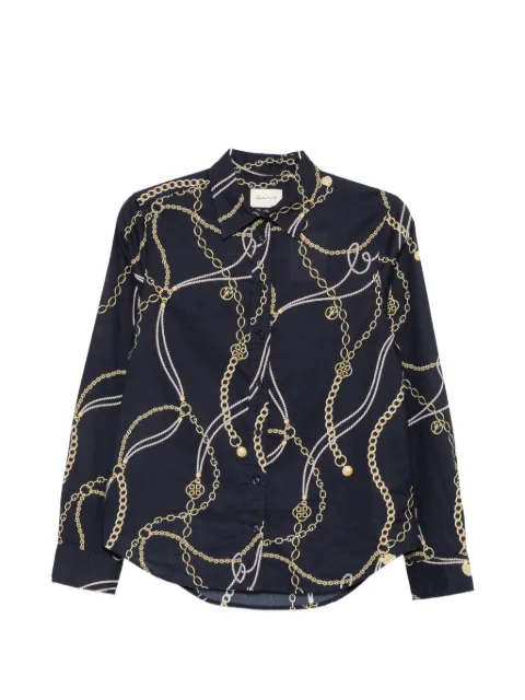 Gant chain-print long-sleeved shirt