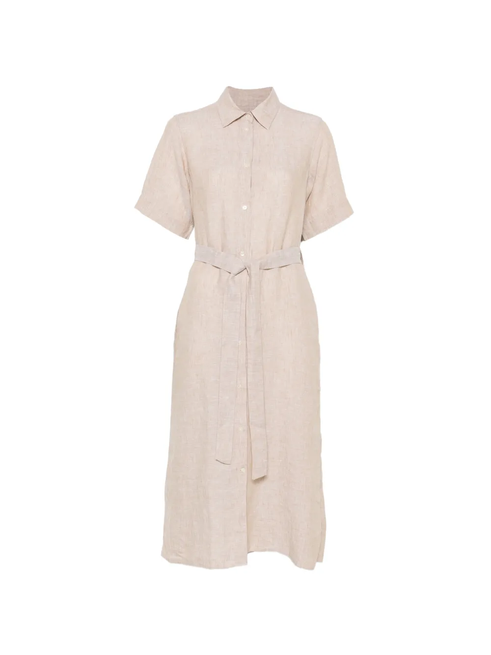 Gant belted button-down midi dress - Toni neutri