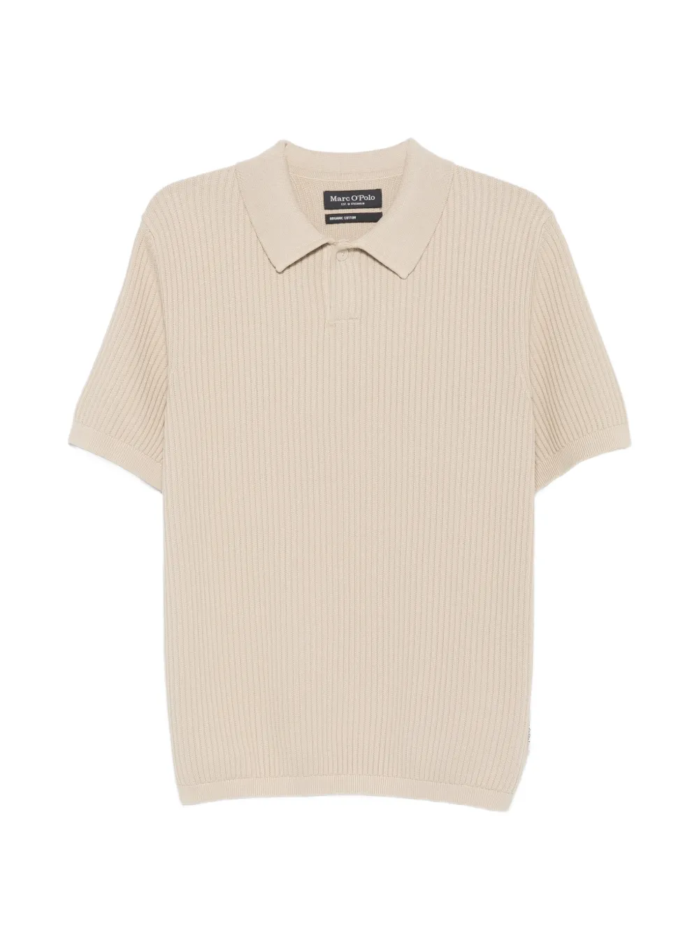 Marc O'Polo ribbed-knit polo shirt - Nude