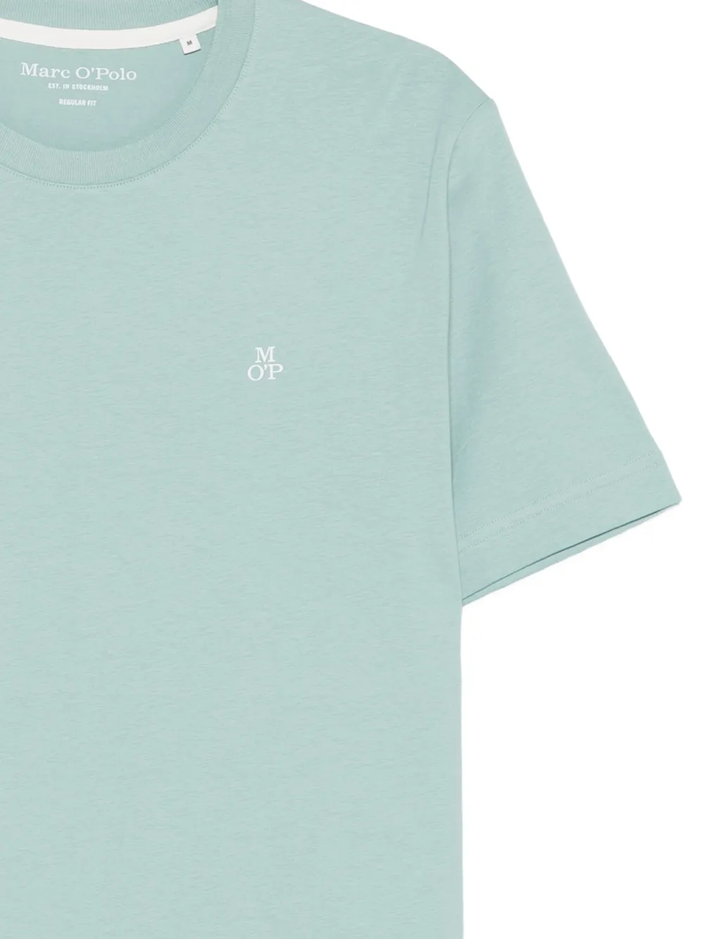 Marc O'Polo T-shirt met logoprint met ronde hals Groen