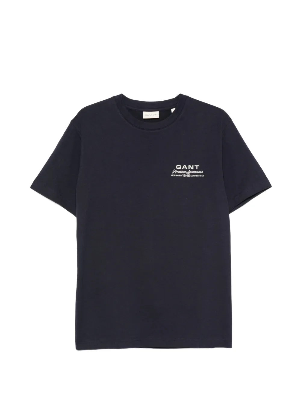 Gant logo-embroidered T-shirt - Blu