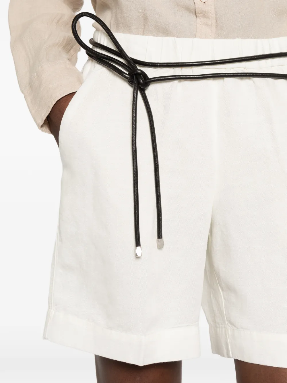 Gant Shorts met elastische tailleband Beige