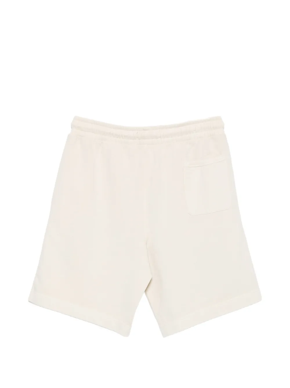Marc O'Polo Shorts met trekkoordtaille en logoprint Beige