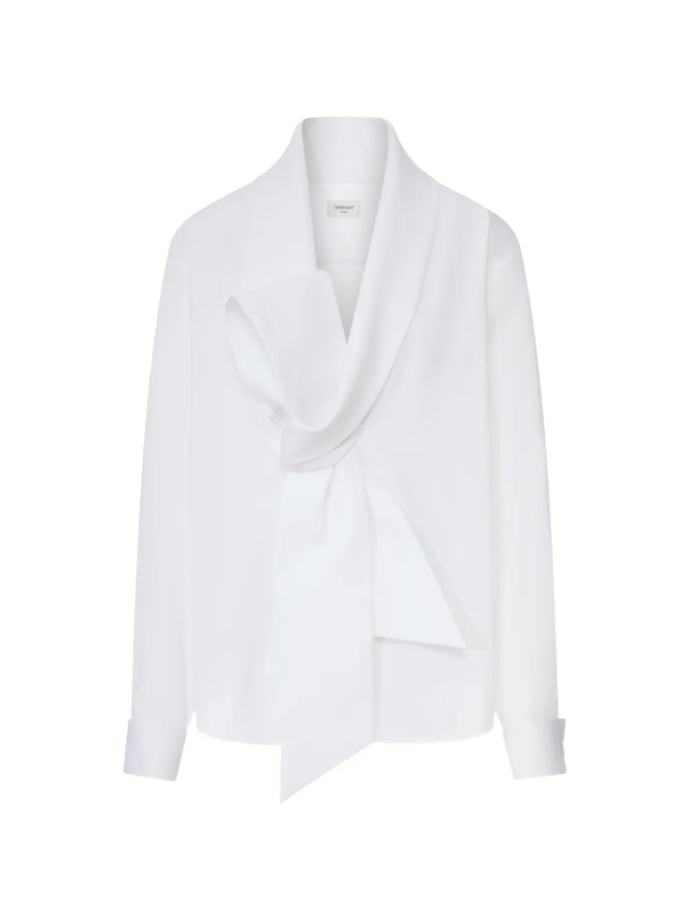 Saint Laurent bow-eembellishment blouse - Weiß