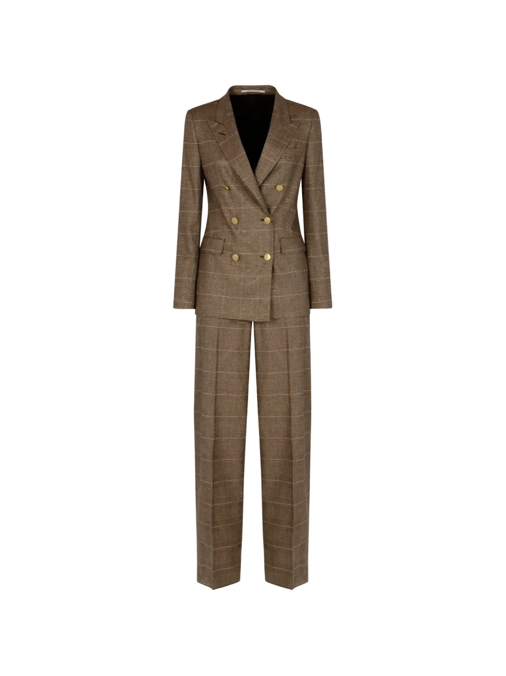 Tagliatore checked double-breasted jacket - Marrone