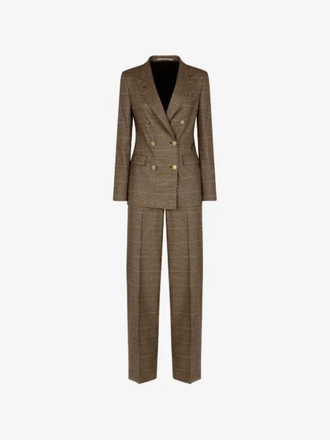 Tagliatore checked double-breasted jacket
