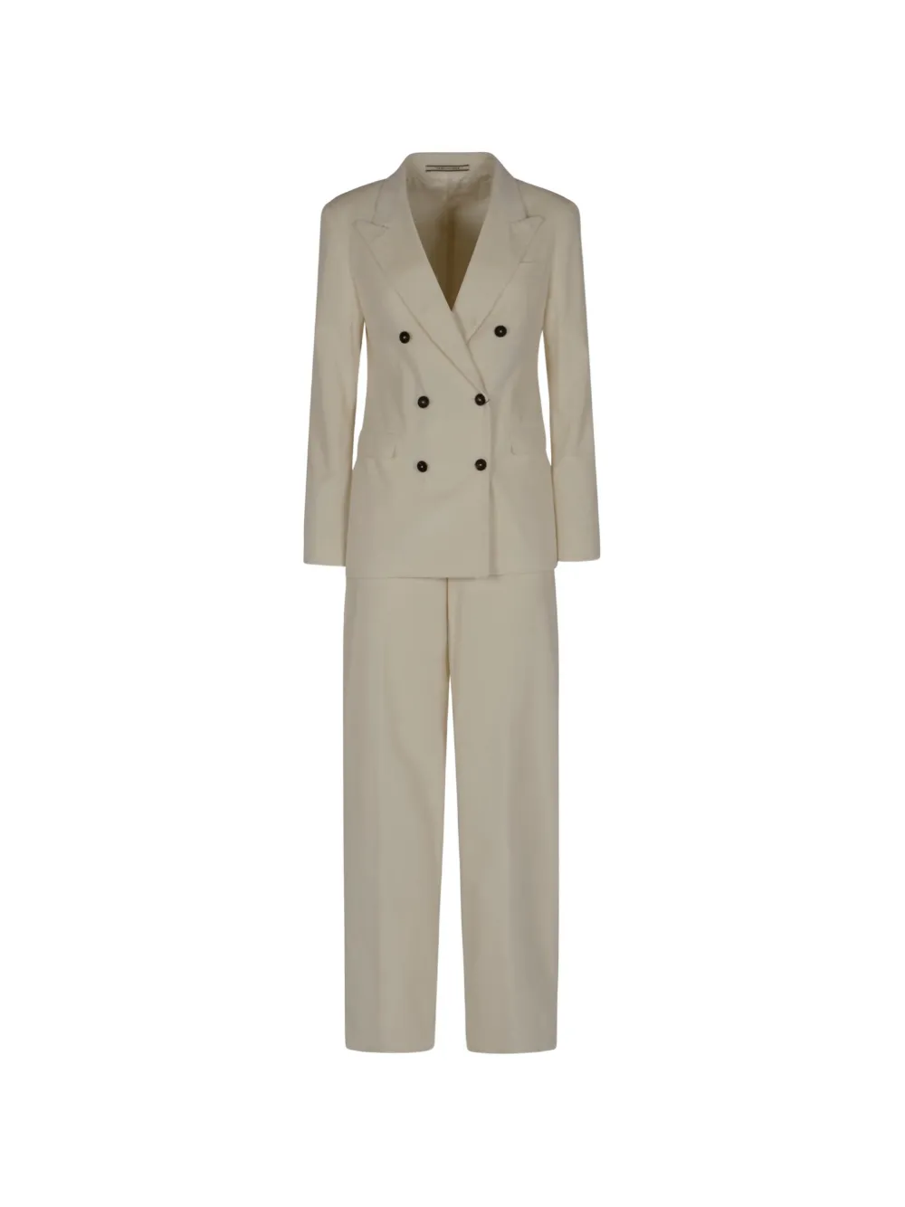 Tagliatore double-breasted corduroy-texture suit - Toni neutri