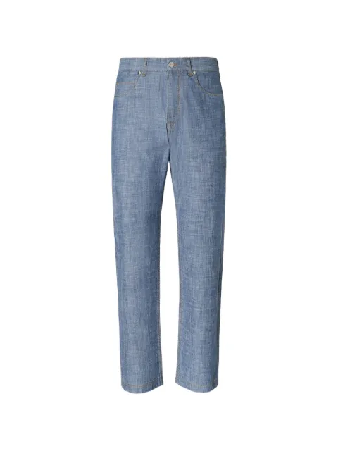 FENDI long chambray jeans