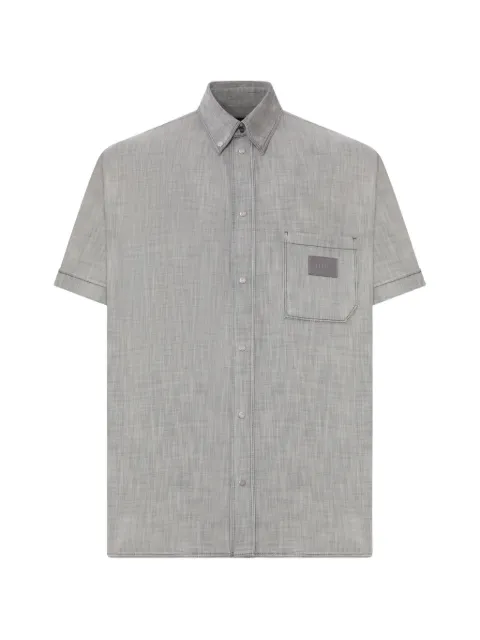 FENDI logo-patch shirt