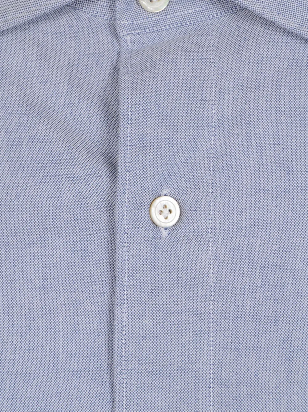 Finamore 1925 Napoli Overhemd met gespreide kraag Blauw