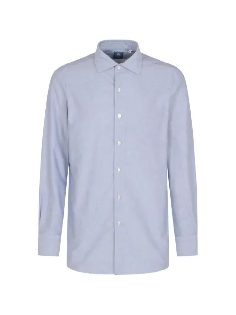 Finamore 1925 Napoli long-sleeve spread-collar shirt
