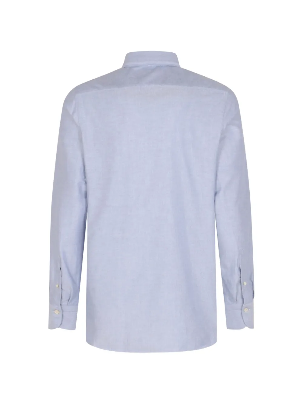Finamore 1925 Napoli Overhemd met gespreide kraag Blauw