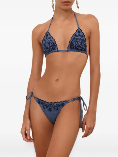 ZIMMERMANN bikini bordado con motivo de cachemira