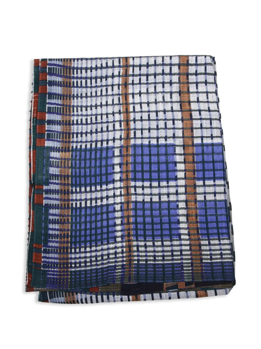 mapoésie tartan-pattern scarf - Blau