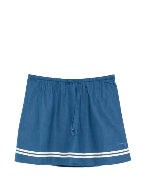 Tiny Cottons stripe-trim drawstring skirt