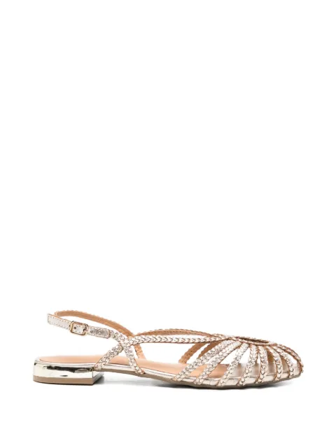 gioseppo Hingham braided metallic-leather sandals