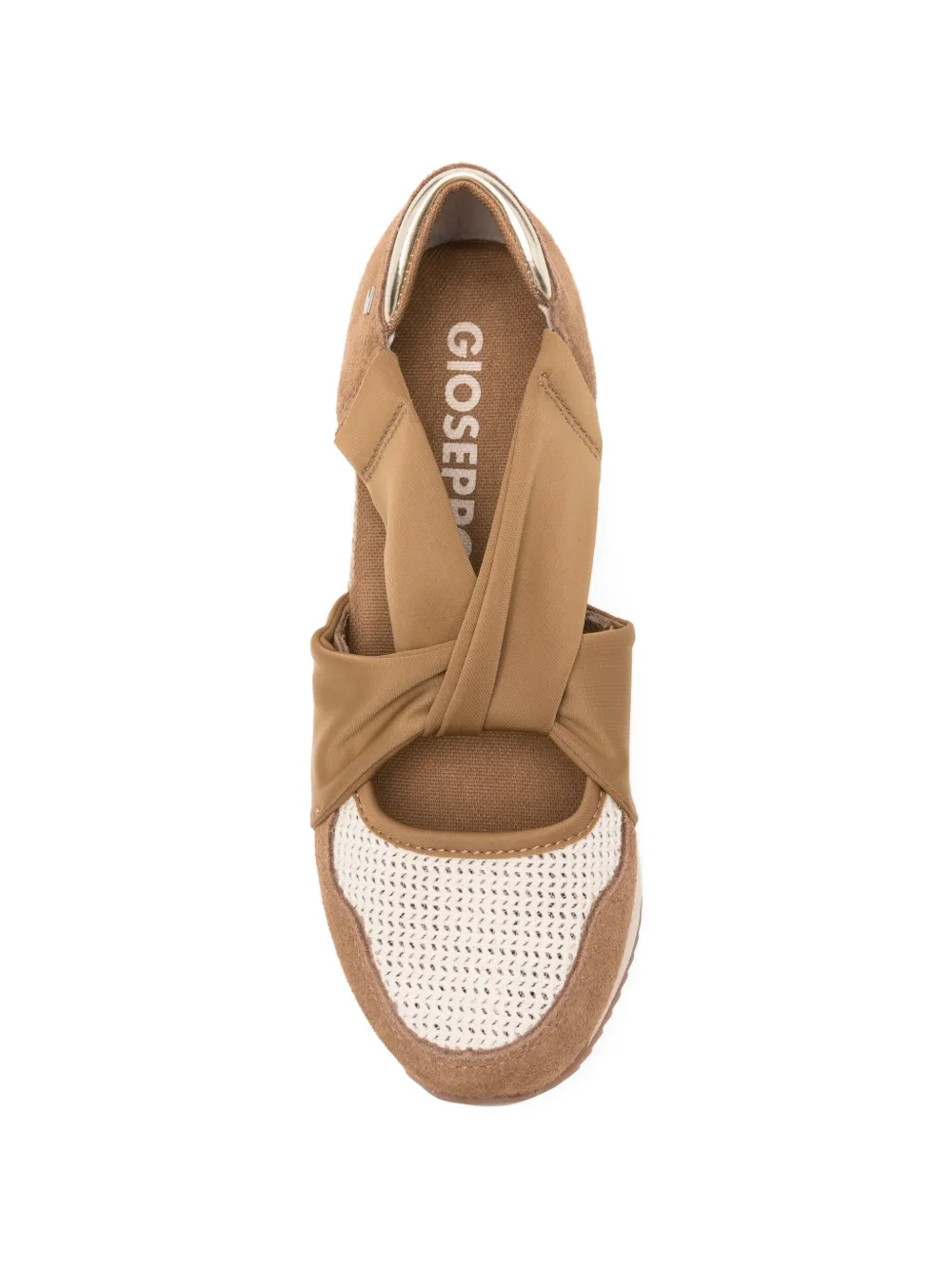 gioseppo Vuka pumps met gekruiste bandjes Bruin