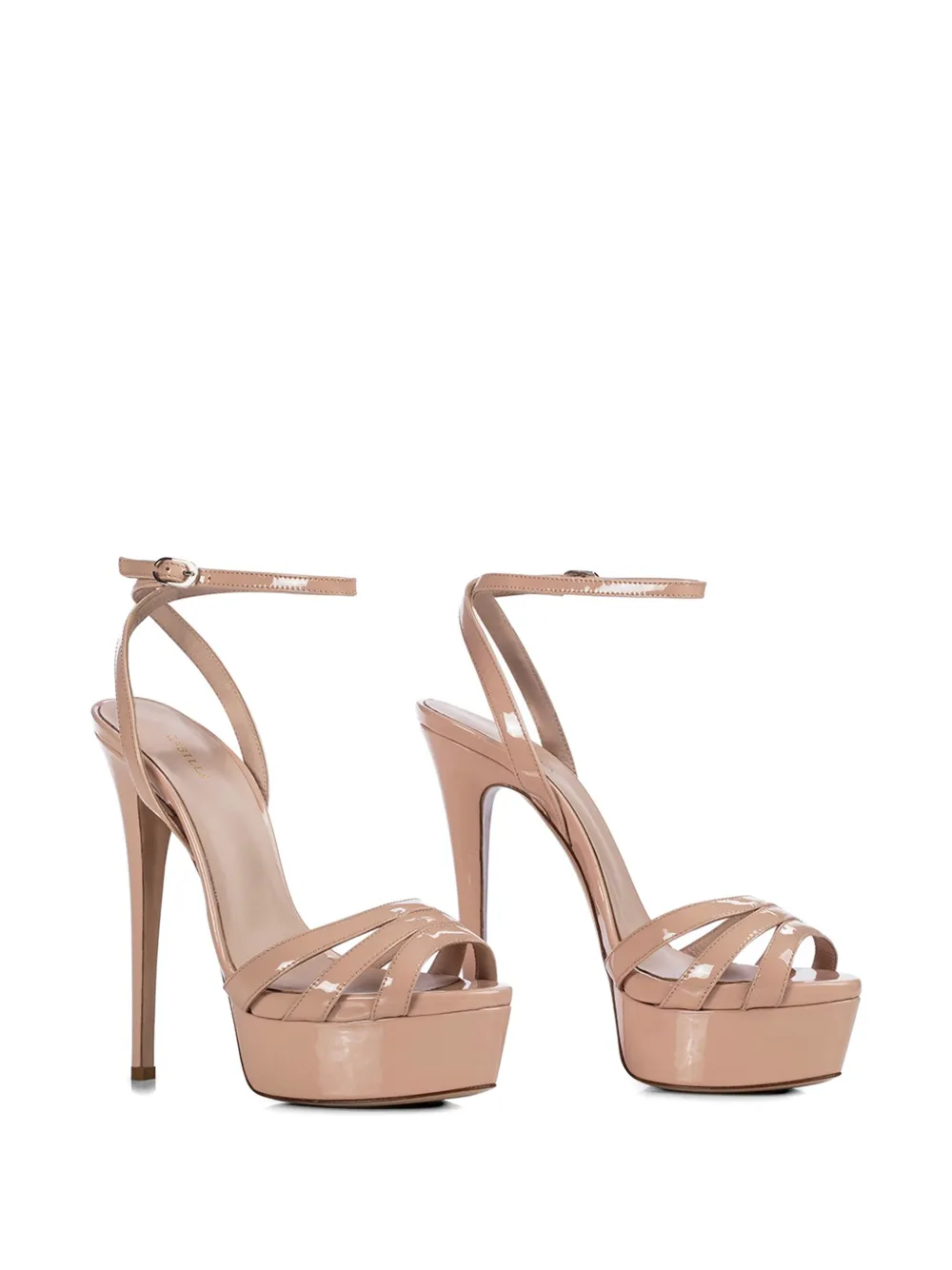 Le Silla 140mm Lola sandalen met hak Beige