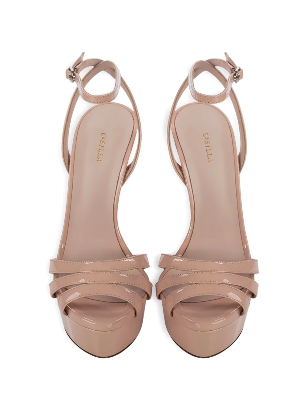Le Silla 140mm Lola sandalen met hak Beige