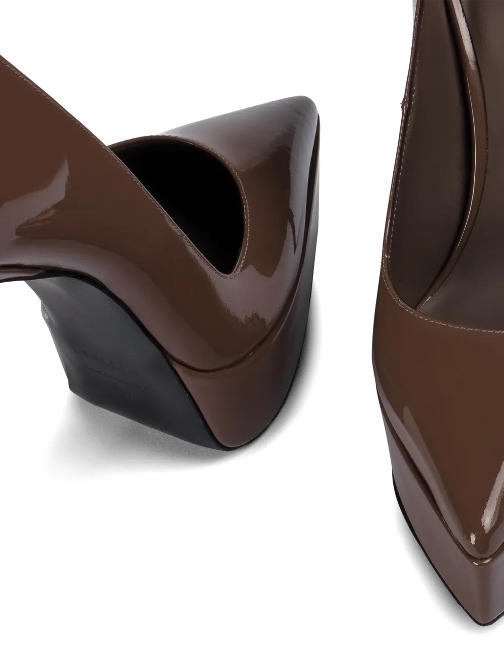 Le Silla 140 mm Uma pumps met hak Bruin