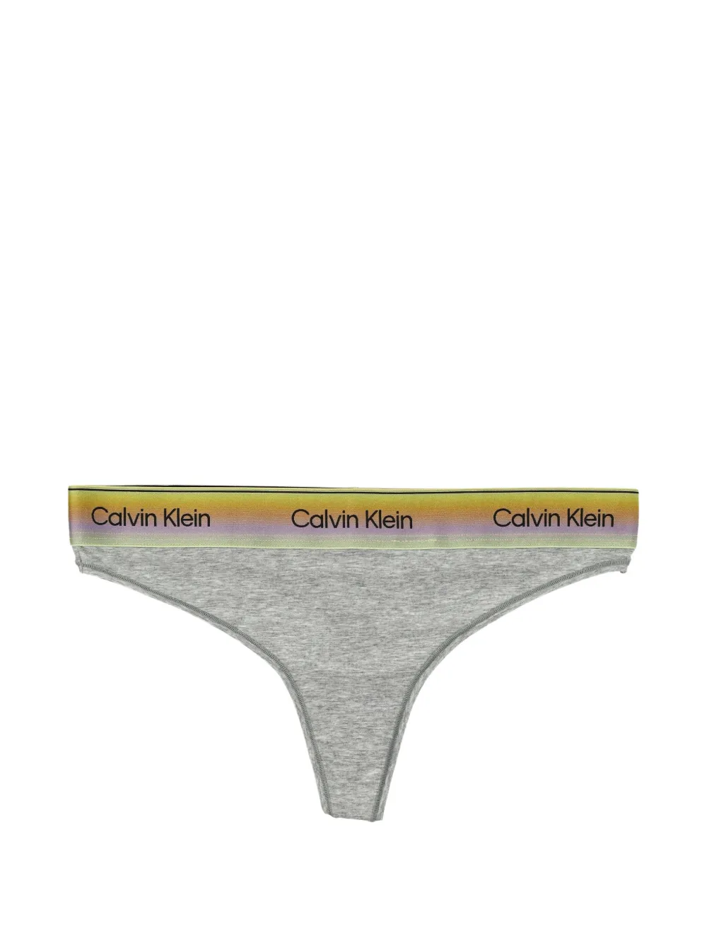 Calvin Klein logo-band thong - Grau