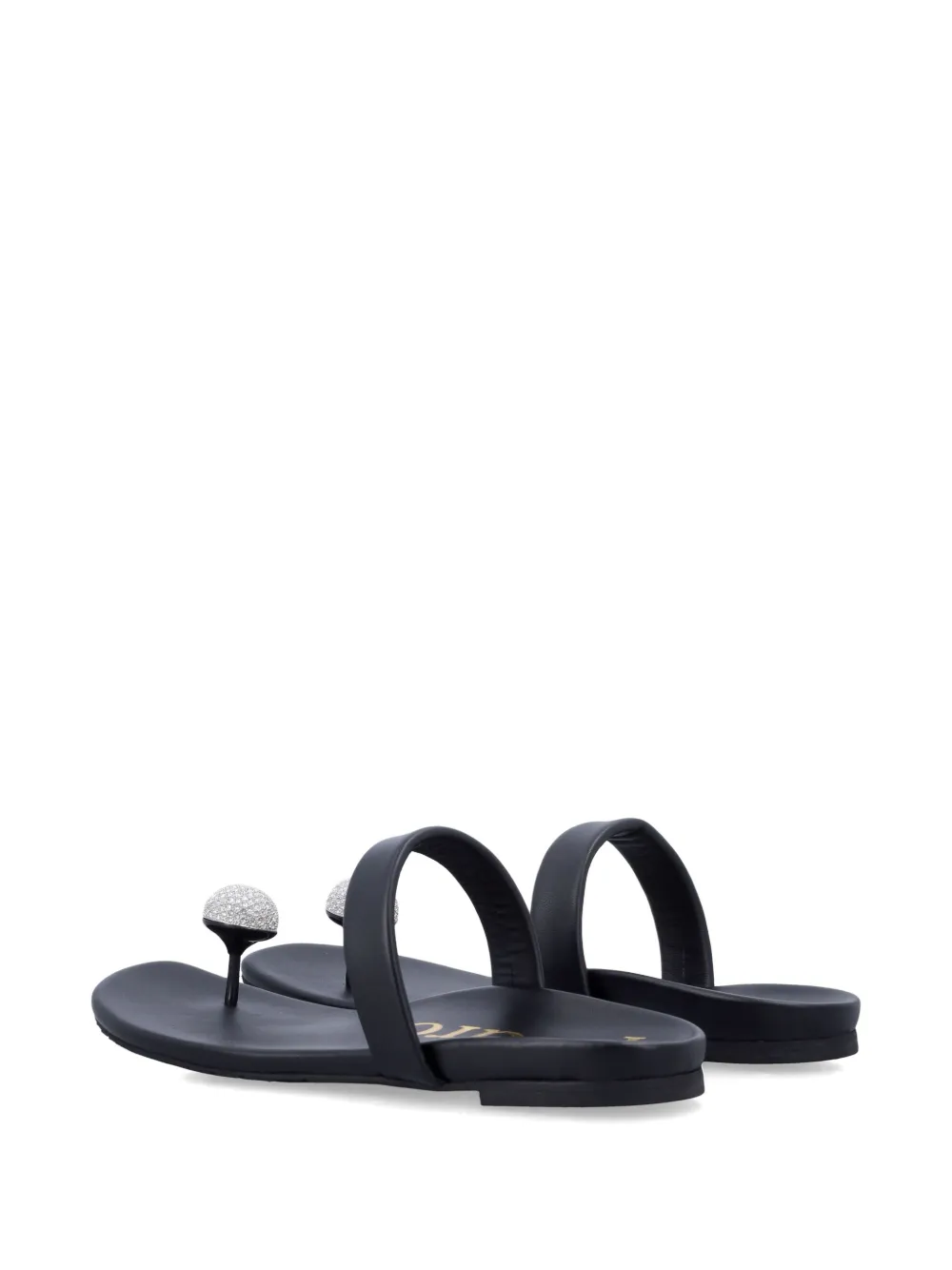 Pedro Garcia Bria crystal-embellished sandals Zwart