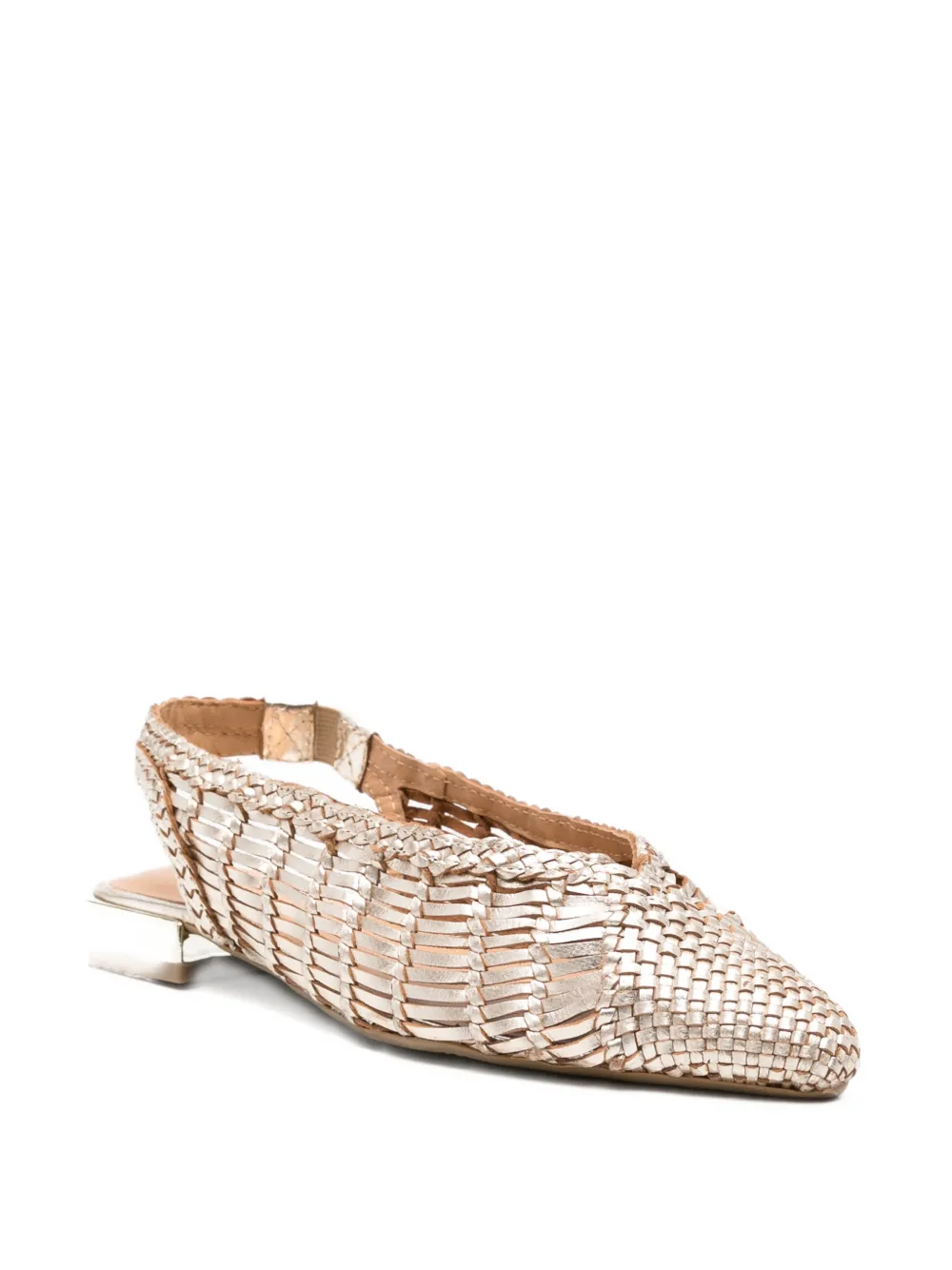 gioseppo Maipo geweven slingback pumps Goud