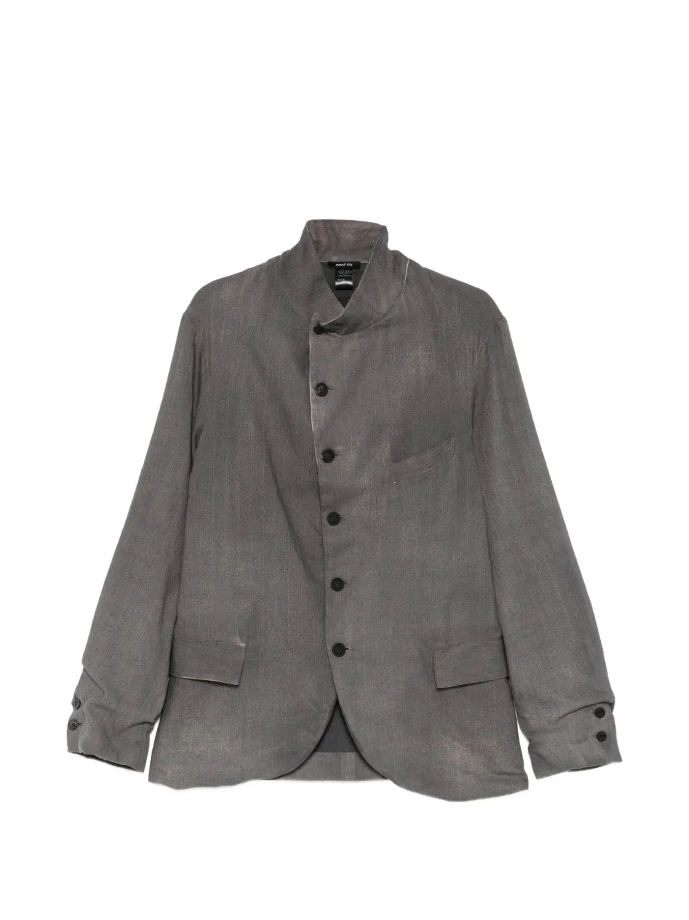 Avant Toi button-up funnel-neck blazer - Grün