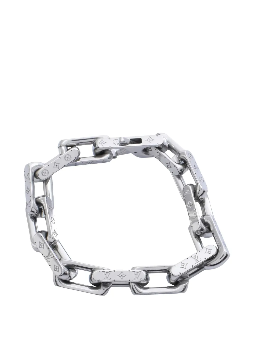 Louis Vuitton Pre-Owned 2022 Monogram chain bracelet - Argento